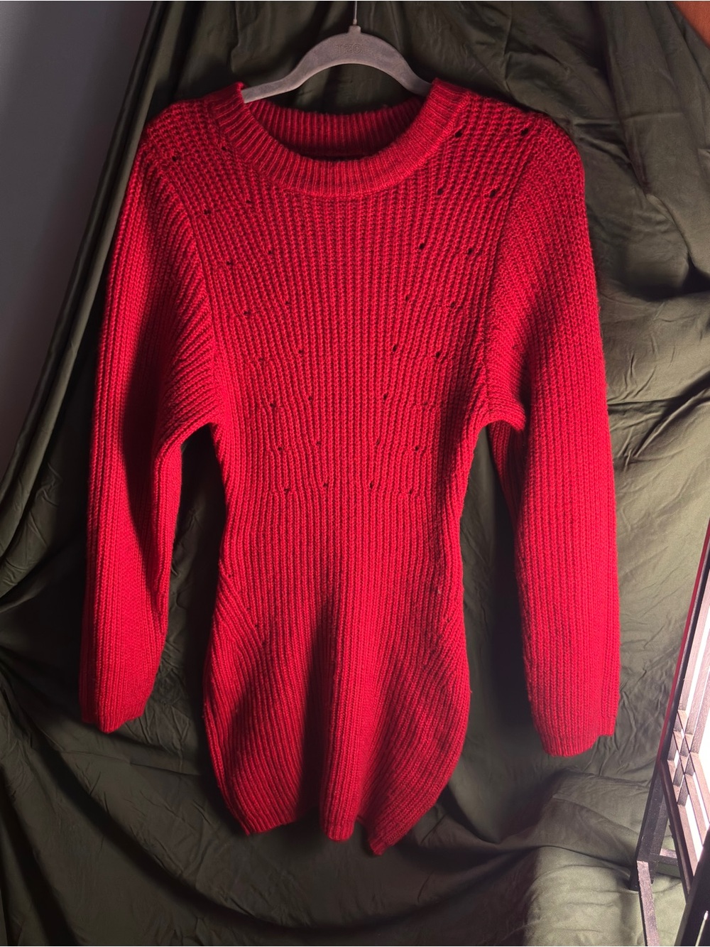 House EU -  Red Knit Bodycon Sweater